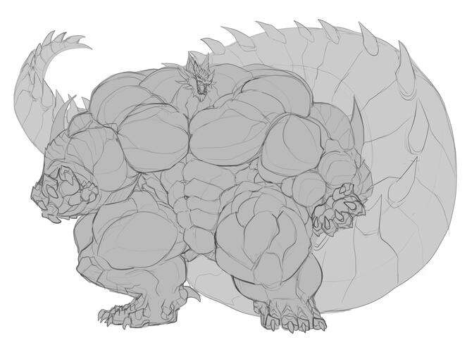 DergBoof : Full-body Greyscale :: Hyper