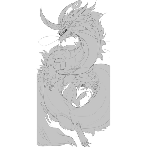 GooyBoy but Noodle : Full-body Greyscale :: Averge