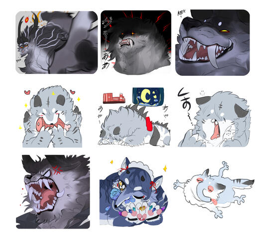 Good boi stickers : Meme , Flat , Sticker Pack (9)