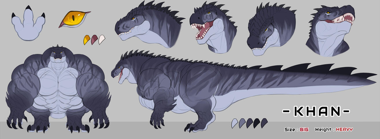 Ref-Sheet : Khan :: Semi-hyper , Feral , Flat
